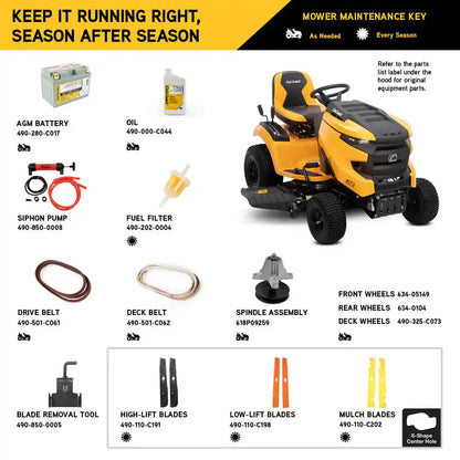 XT1 Enduro LT 42 In. 19.5 HP Kohler 5400 Series Engine Hydrostatic Drive Gas Riding Lawn Tractor
